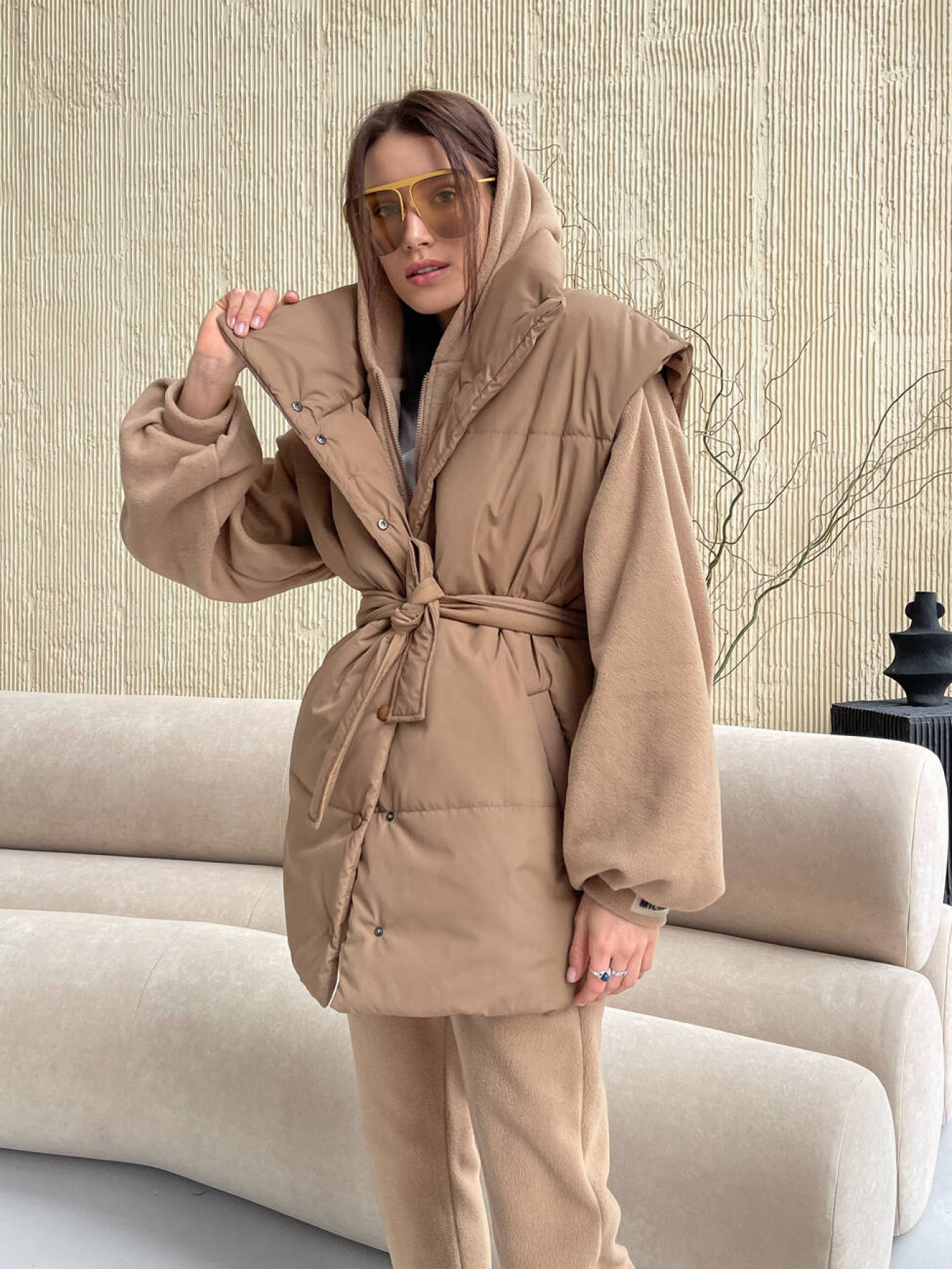 Утепленный жилет Milirud модель mil519-kemel Фото