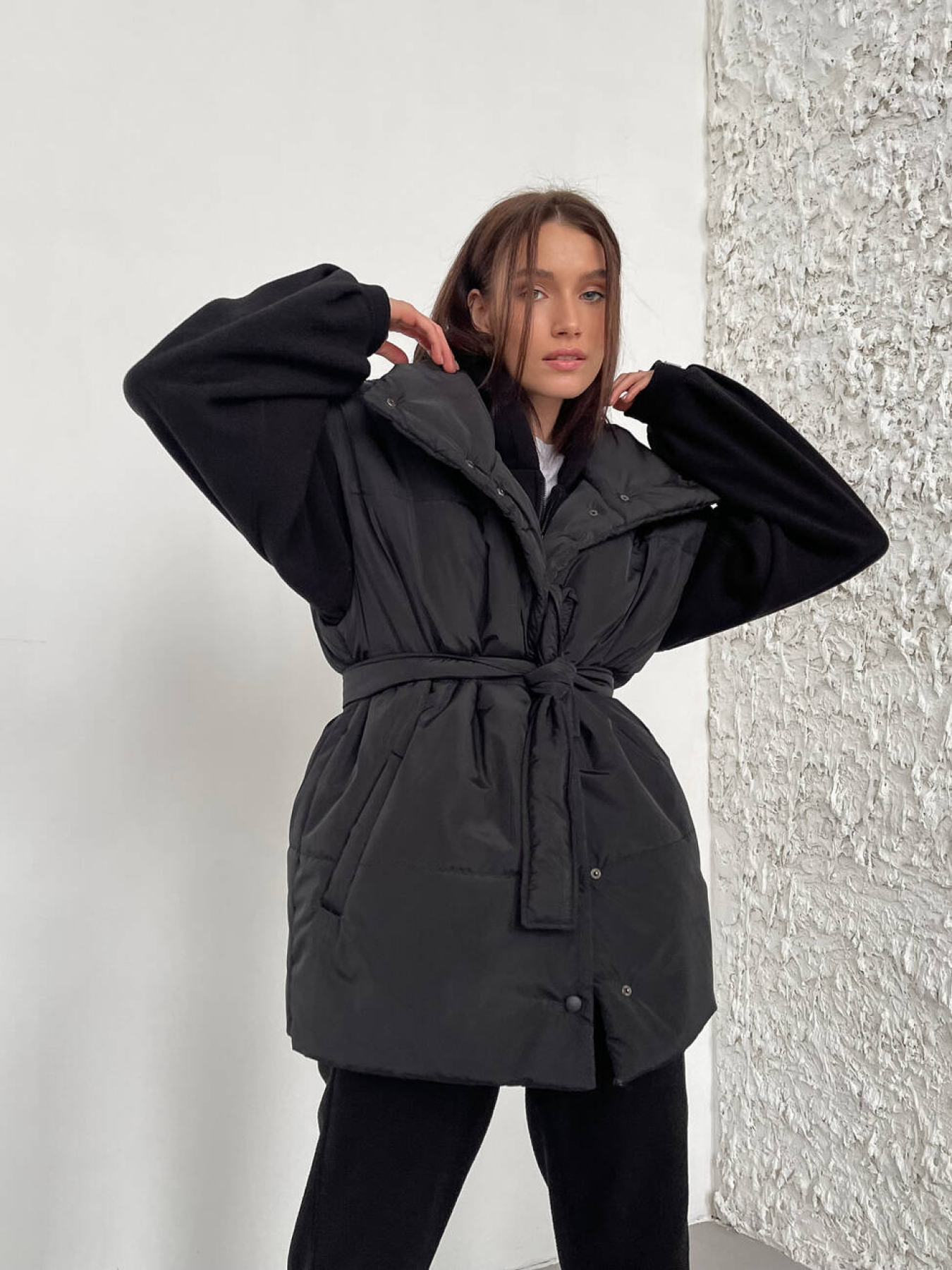 Утепленный жилет Milirud модель mil519-chornij Фото