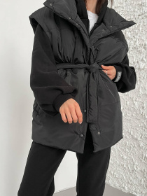 Утепленный жилет Milirud модель mil519-chornij Утепленный жилет Milirud модель mil519-chornij Фото