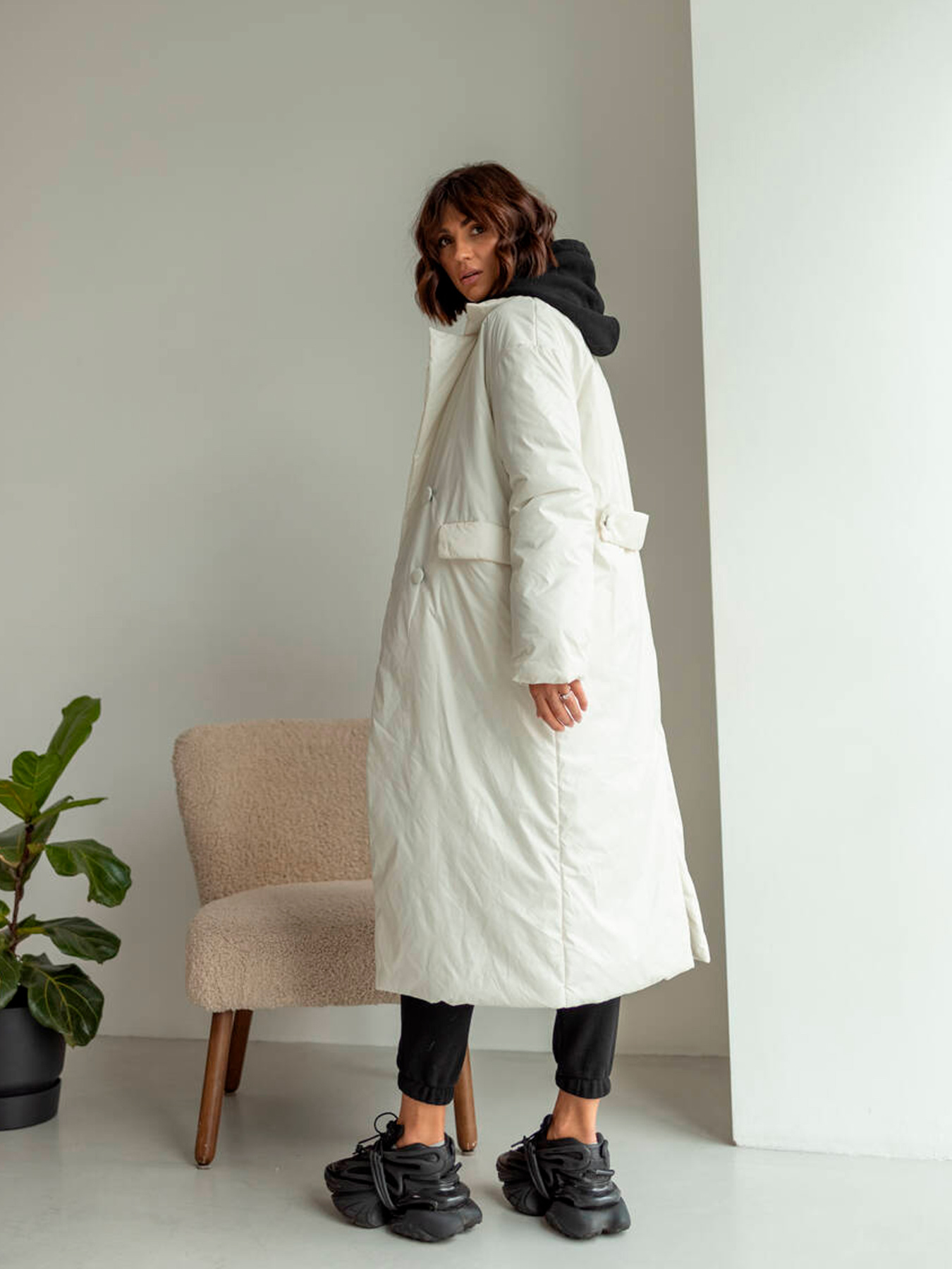 Пальто с утеплителем Milirud модель mil486-molochnij Фото