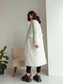 Пальто з утеплювачем Milirud модель mil486-molochnij Фото