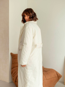 Пальто з утеплювачем Milirud модель mil486-molochnij Фото