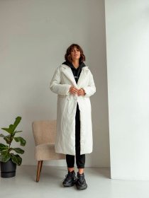 Пальто з утеплювачем Milirud модель mil486-molochnij Фото