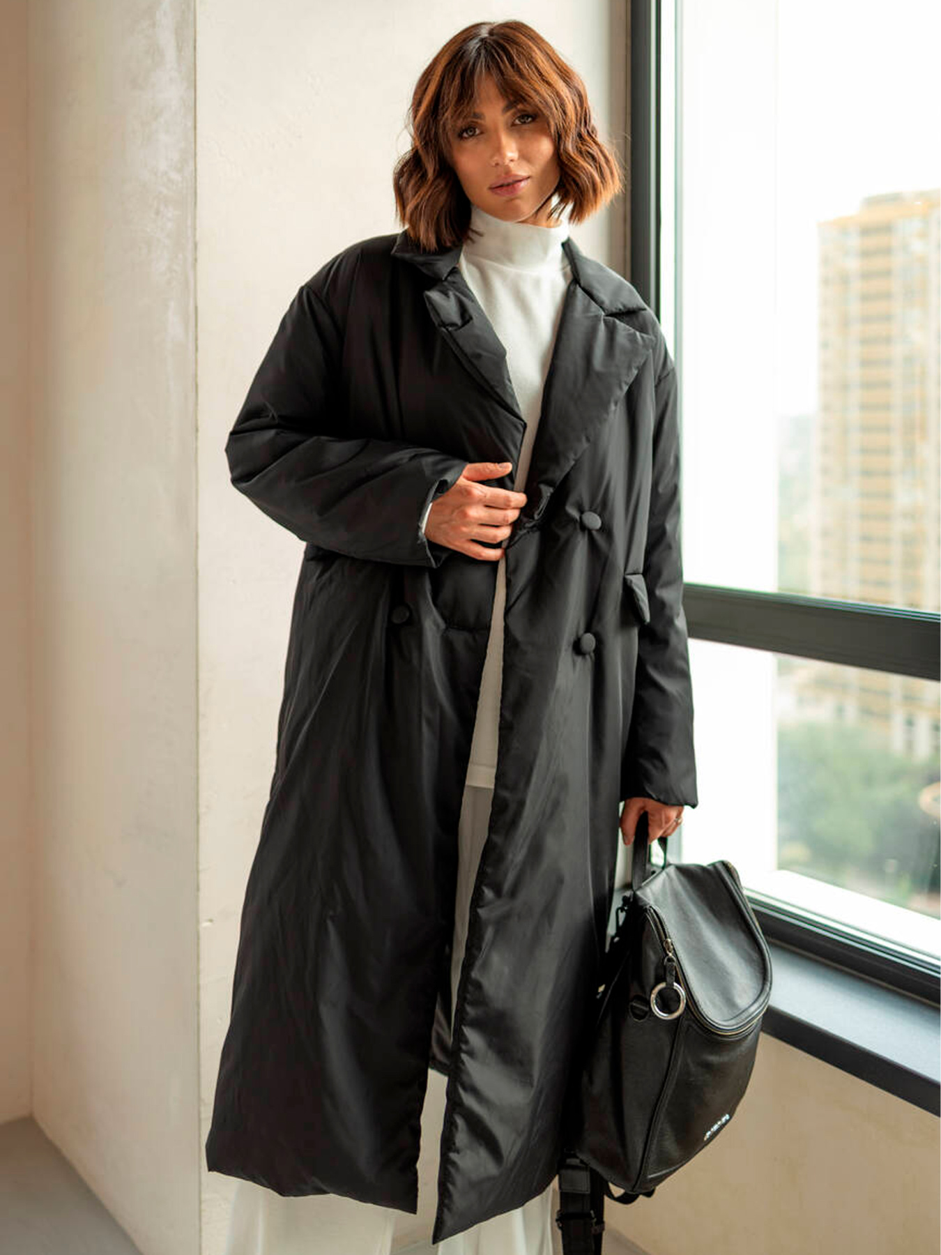 Пальто с утеплителем Milirud модель mil486-chornij Фото