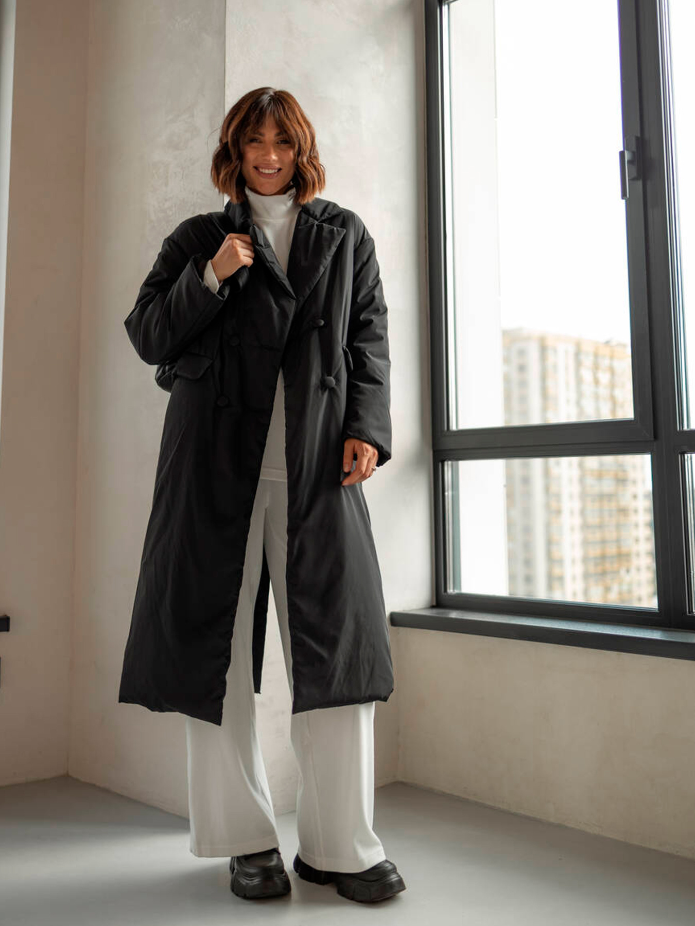 Пальто с утеплителем Milirud модель mil486-chornij Фото