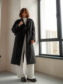 Пальто с утеплителем Milirud модель mil486-chornij Фото