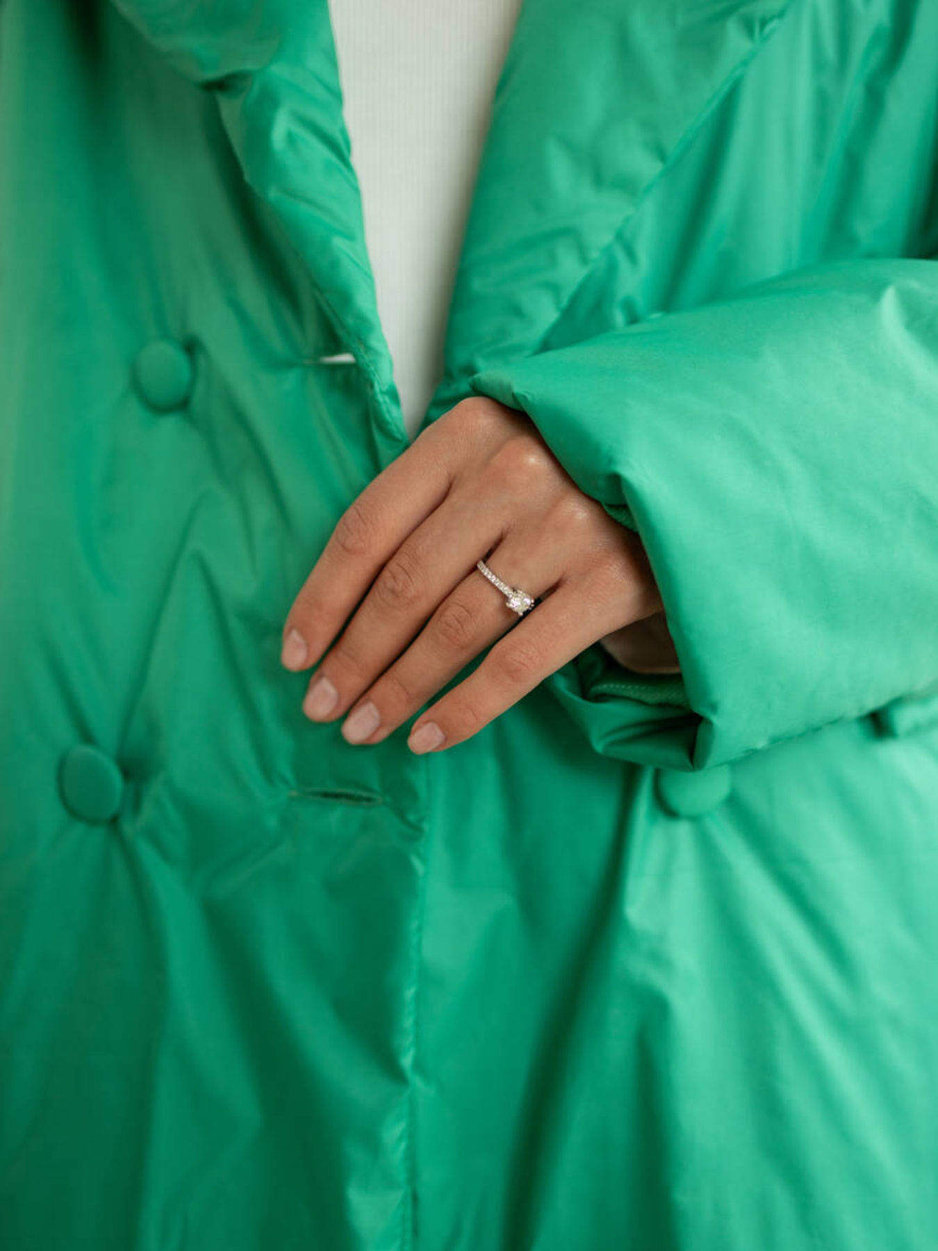 Пальто з утеплювачем Milirud модель mil486-zelenij Фото