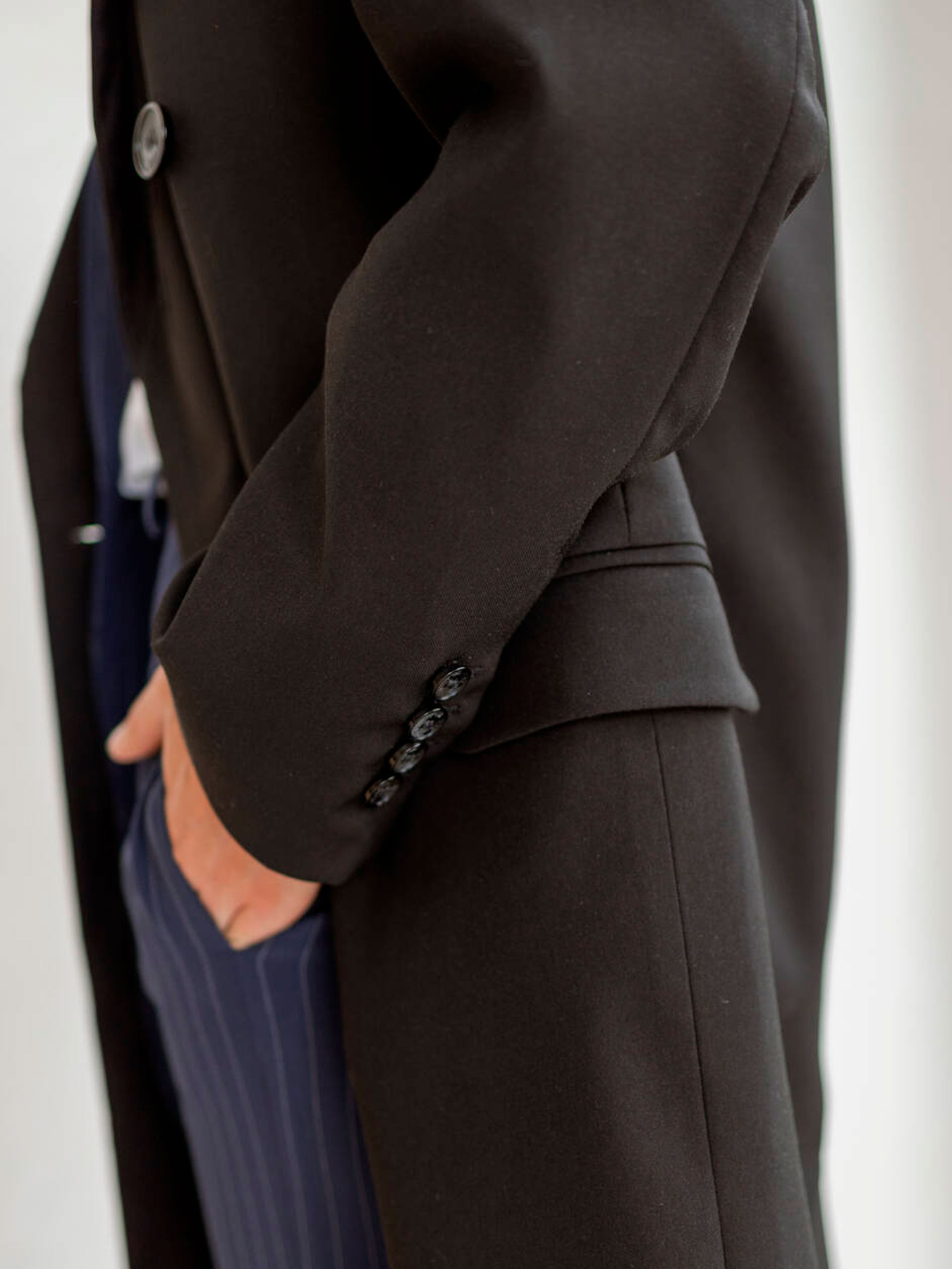 Пальто Milirud модель mil518-chornij Пальто Milirud модель mil518-chornij Фото