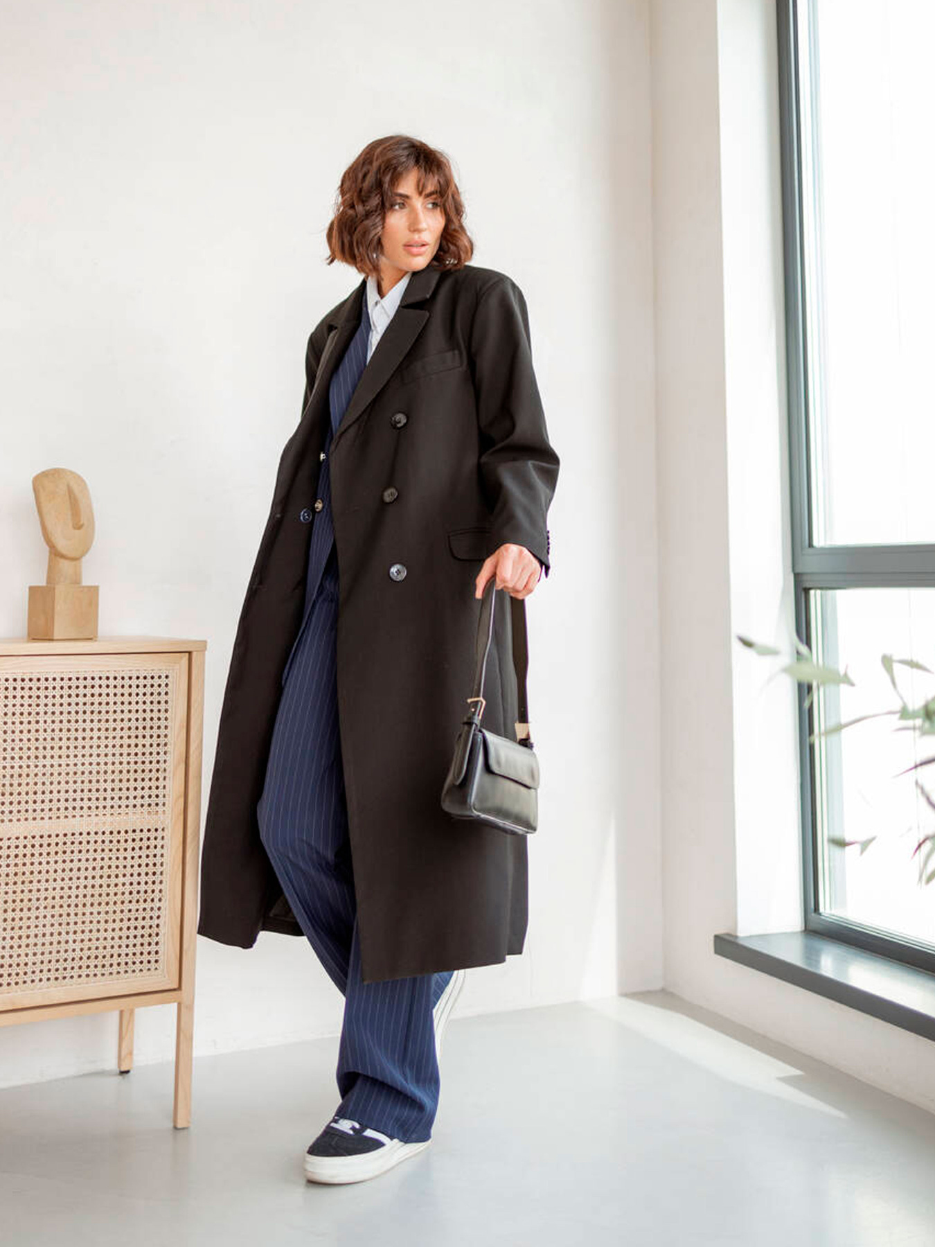 Пальто Milirud модель mil518-chornij Пальто Milirud модель mil518-chornij Фото