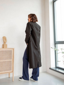 Пальто Milirud модель mil518-chornij Пальто Milirud модель mil518-chornij Фото