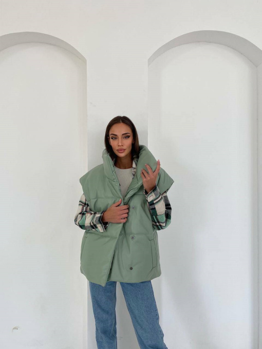 Жилет с утеплителем Milirud модель mil367-olivkovij Фото