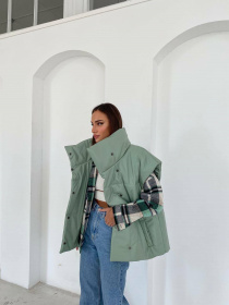 Утепленный жилет Milirud модель mil367-olivkovij Фото