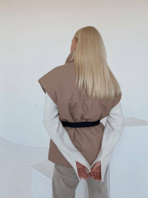 Жилет с утеплителем Milirud модель mil367-bezhevij Фото