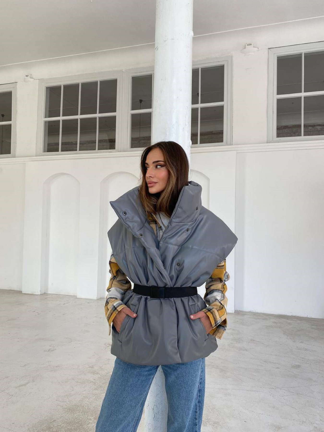 Утепленный жилет Milirud модель mil367-srij Фото