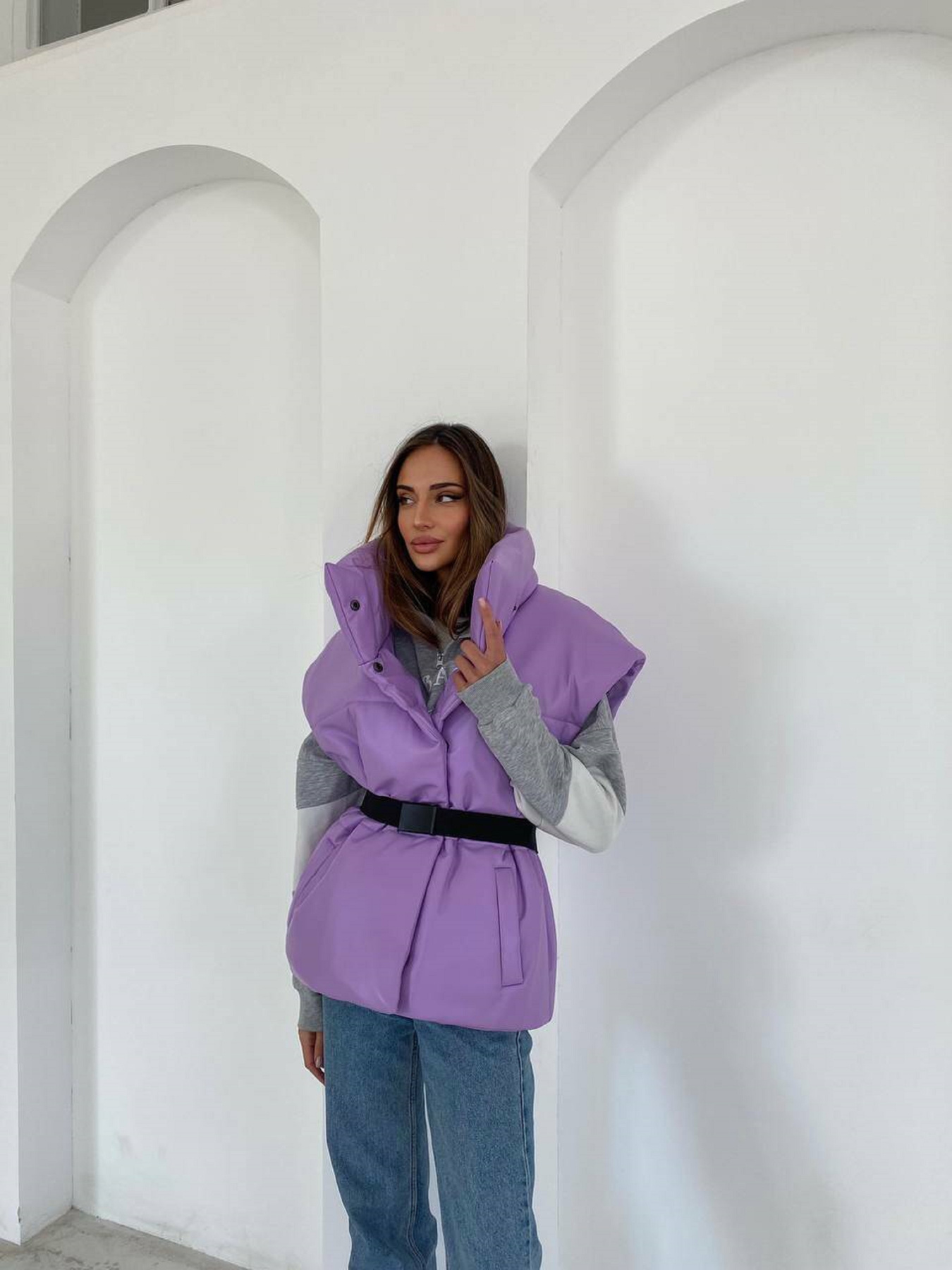 Жилет с утеплителем Milirud модель mil367-lavandovij Фото