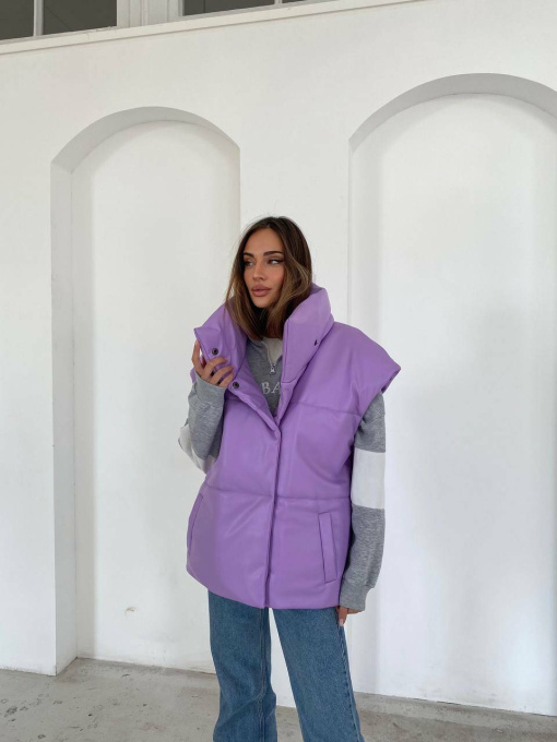 Утепленный жилет Milirud модель mil367-lavandovij Фото