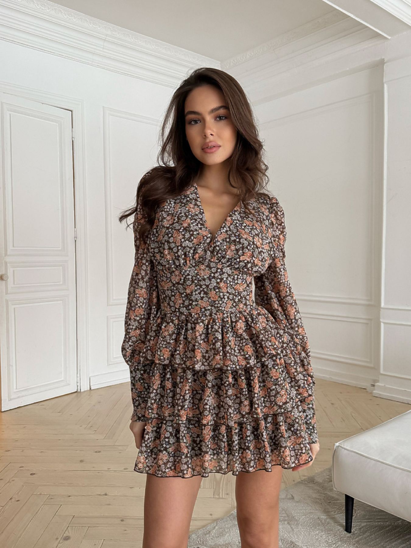 Платье мини Milirud модель mil578-olivkovij Платье мини Milirud модель mil578-olivkovij Фото