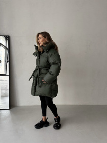 Зимняя куртка Milirud модель mil590-olivkovij Зимняя куртка Milirud модель mil590-olivkovij Фото