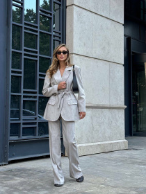 Деловой костюм Milirud модель mil583-bezhevij Фото