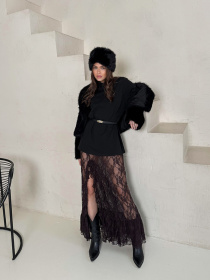 Юбка макси Milirud модель mil602-shokoladnij Фото