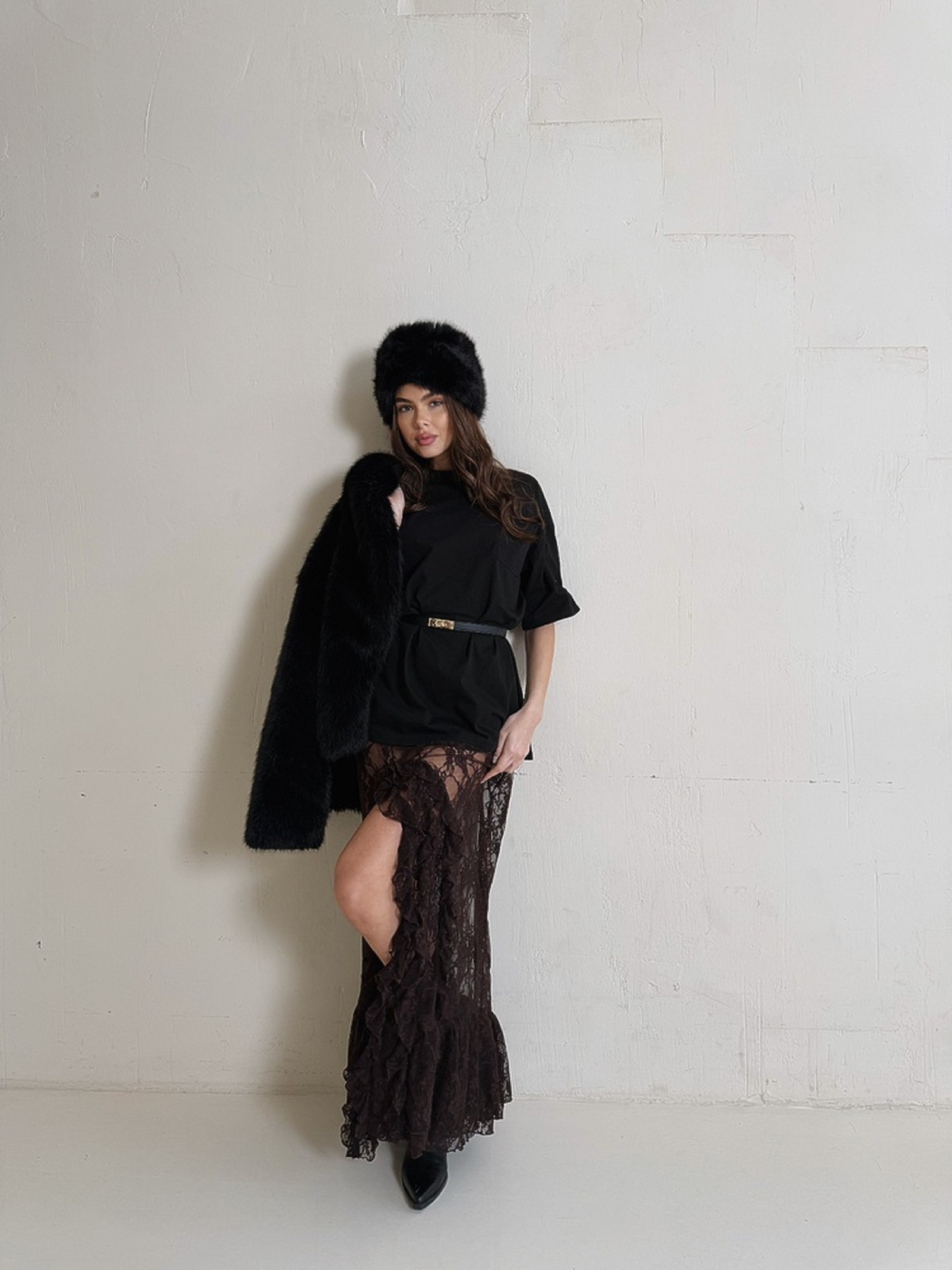 Юбка макси Milirud модель mil602-shokoladnij Фото