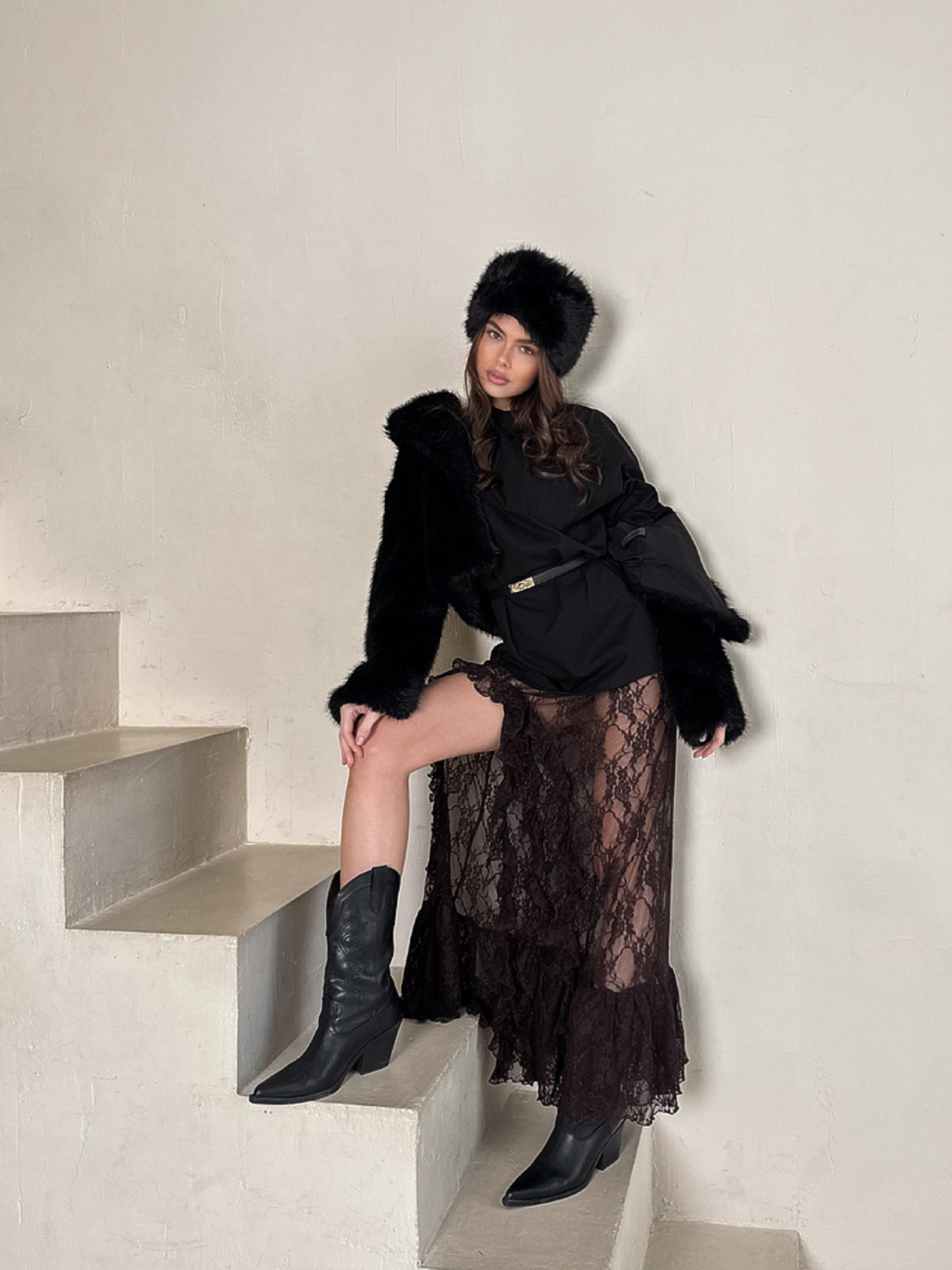 Юбка макси Milirud модель mil602-shokoladnij Фото