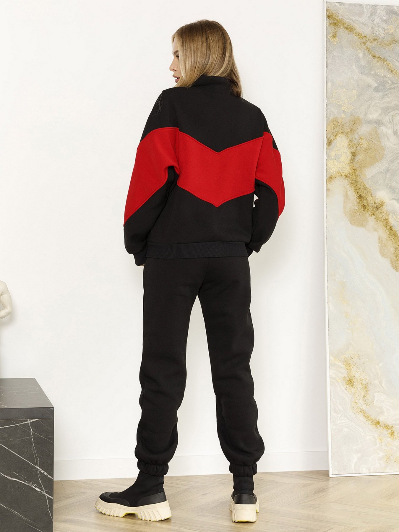 Костюм ISSA Plus модель 12972_blackred Фото