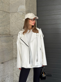 Куртка кожаная Milirud модель mil431-moloko Фото