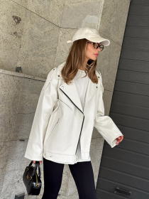 Куртка кожаная Milirud модель mil431-moloko Фото