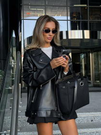 Куртка кожаная Milirud модель mil431-chornij Фото