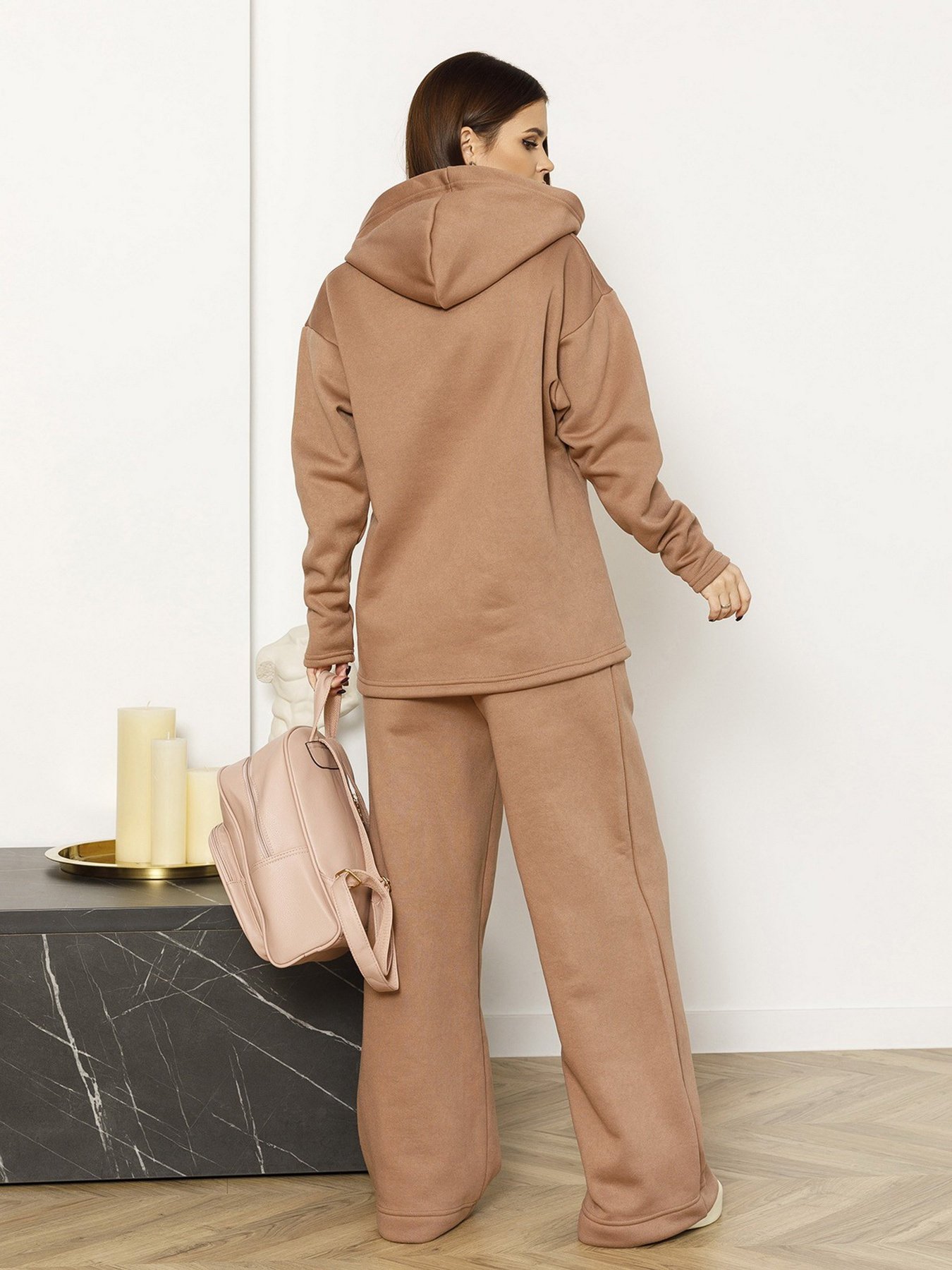 Повседневный костюм ISSA Plus модель 12986_beige Фото