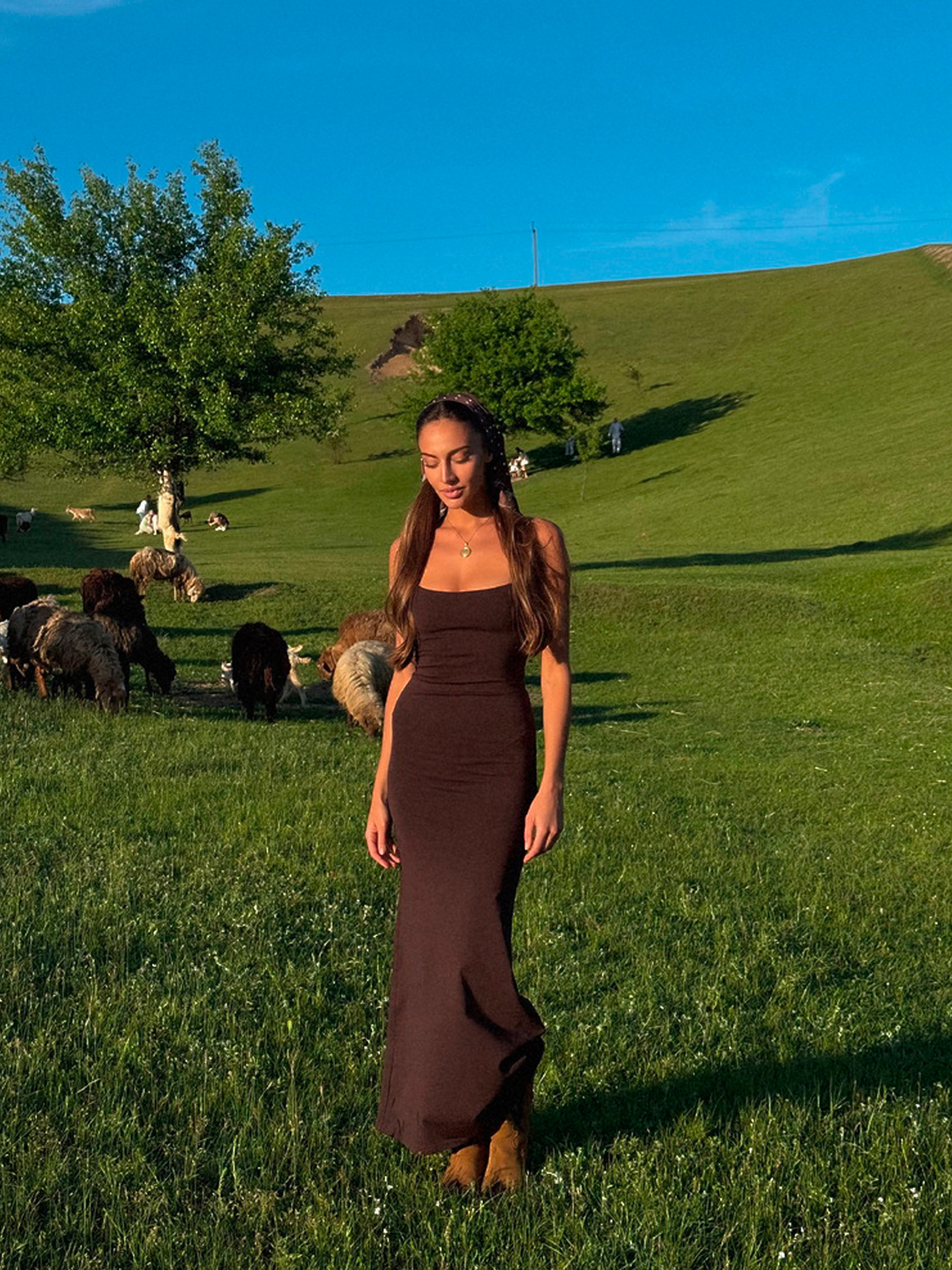 Платье макси Milirud модель mil563-shokoladnij Фото