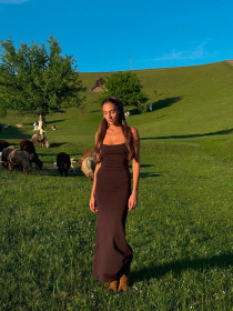 Платье макси Milirud модель mil563-shokoladnij Фото