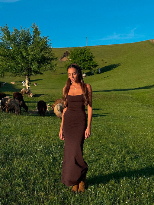 Платье макси Milirud модель mil563-shokoladnij Фото