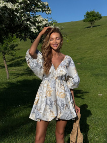 Платье мини Milirud модель mil551-blakitnij Фото