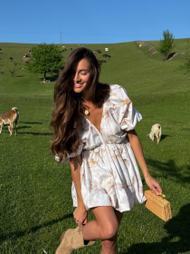 Платье мини Milirud модель mil551-bezhevij Фото