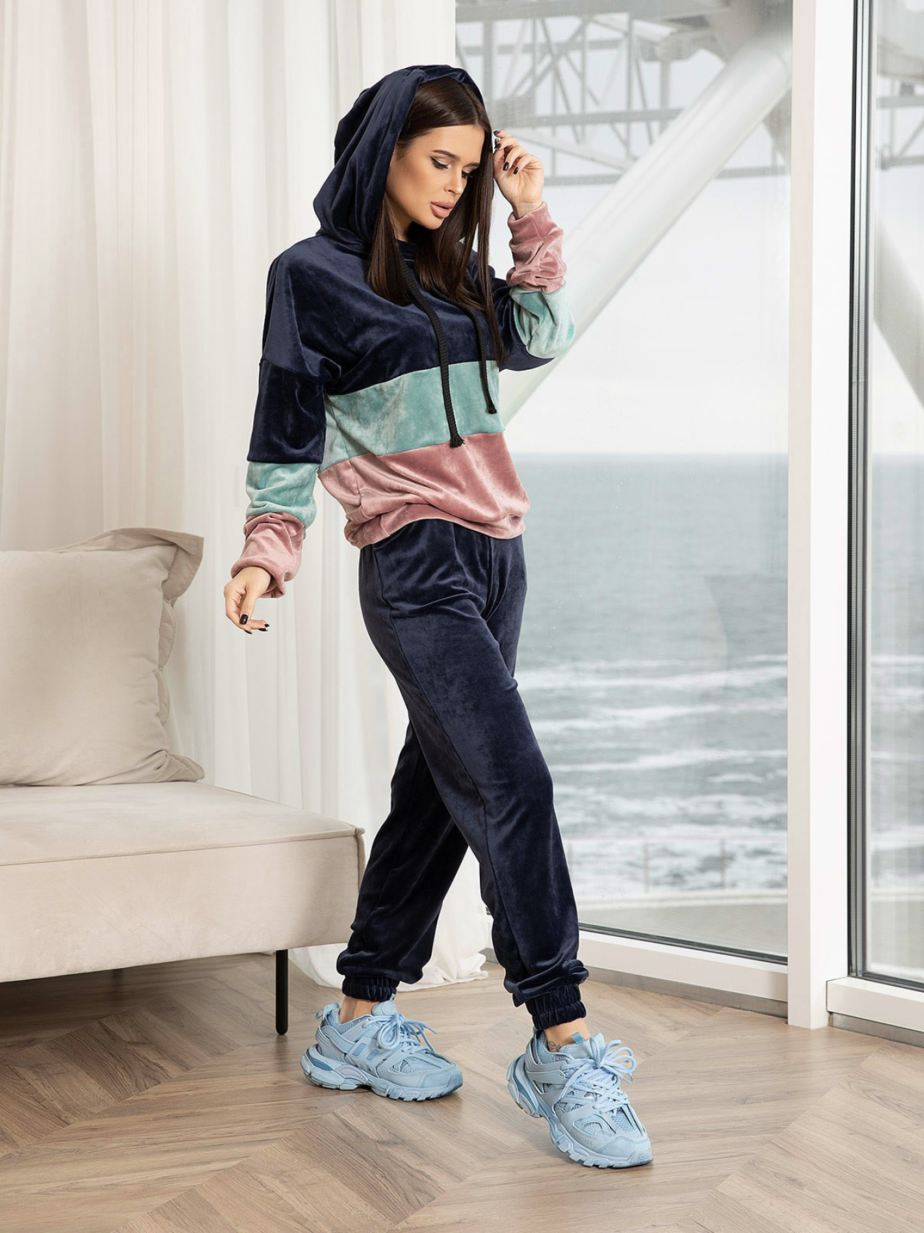 Костюм ISSA Plus модель SA-186_blue Фото