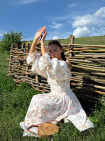 Платье макси Milirud модель mil622-pomaranchevij Фото