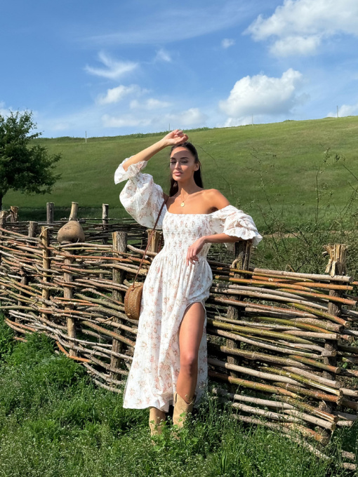 Платье макси Milirud модель mil622-pomaranchevij Фото