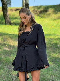 Повседневный костюм Milirud модель mil567-chornij Фото