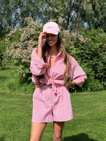 Рубашка повседневная Milirud модель mil571-chervonij Фото