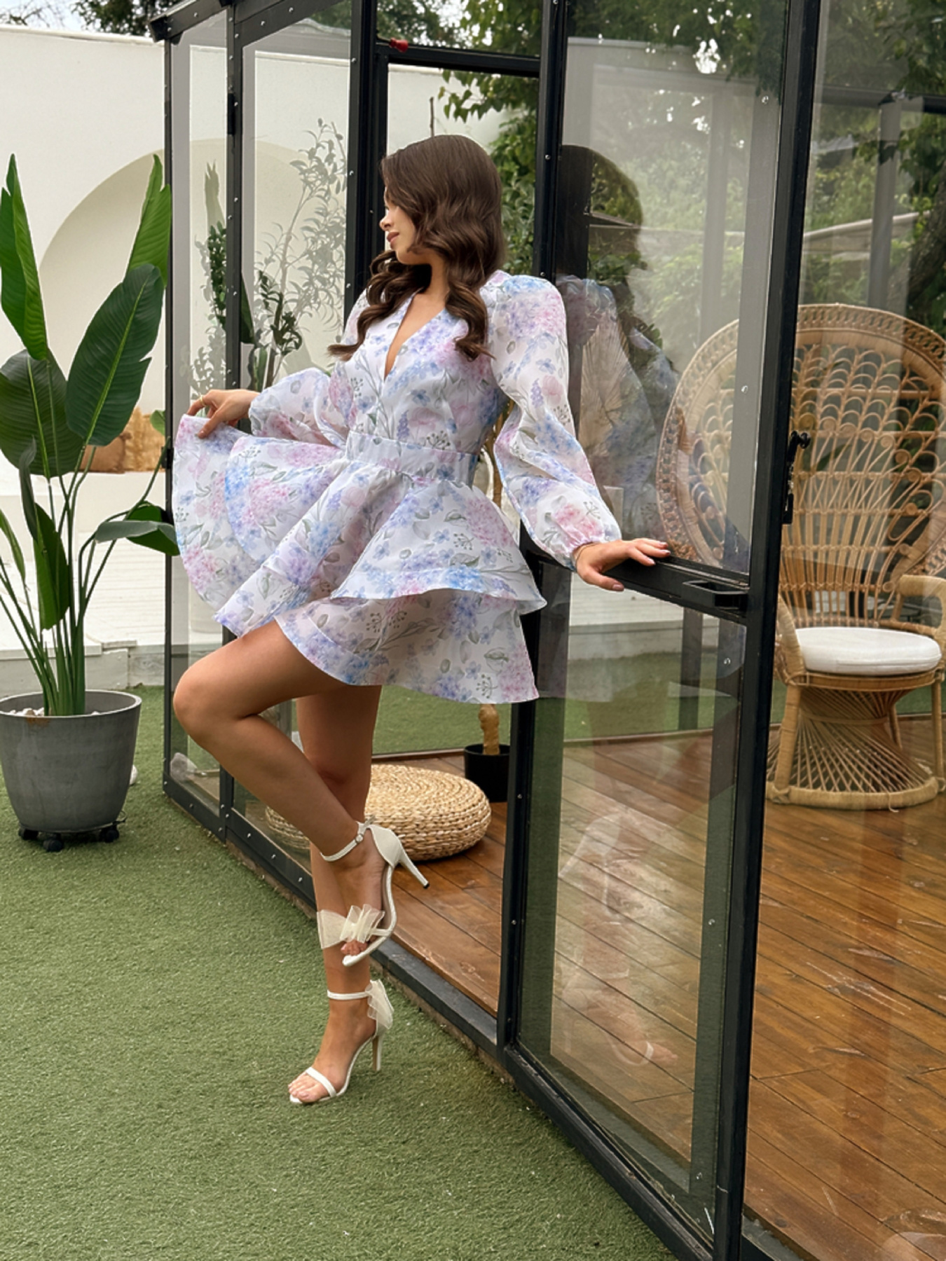 Платье мини Milirud модель mil628-blakitnij Фото