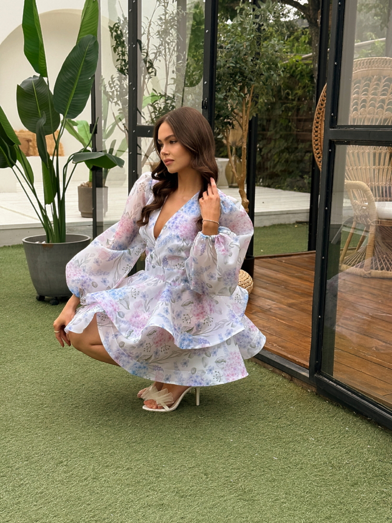 Платье мини Milirud модель mil628-blakitnij Фото