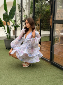 Платье мини Milirud модель mil628-blakitnij Фото