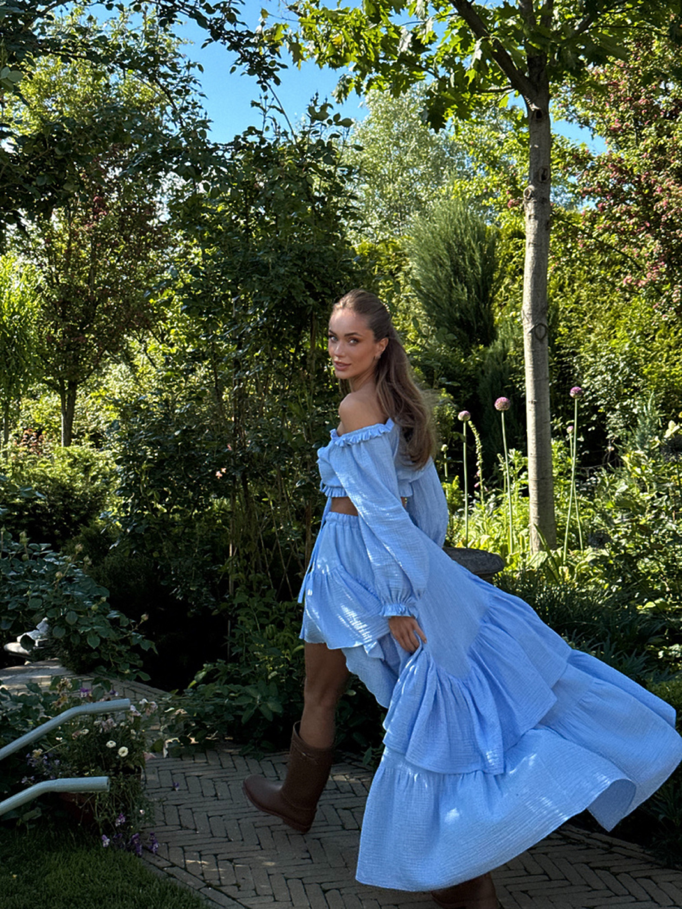 Повседневный костюм Milirud модель mil501-blakitnij Фото