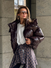 Куртки и дубленки Milirud модель mil633-shokoladnij-glqnecx Фото