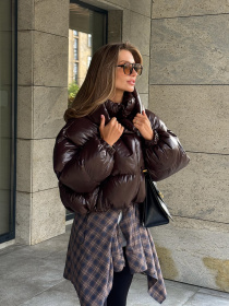 Куртки и дубленки Milirud модель mil633-shokoladnij-glqnecx Фото