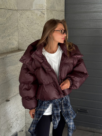 Зимняя куртка Milirud модель mil633-burgund-glqnecx Фото