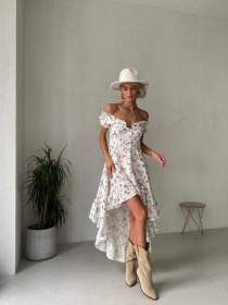 Платье миди Milirud модель mil504-blij-v-chervon-kvti Фото