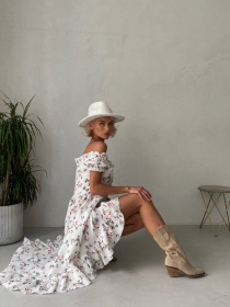 Платье миди Milirud модель mil504-blij-v-chervon-kvti Фото